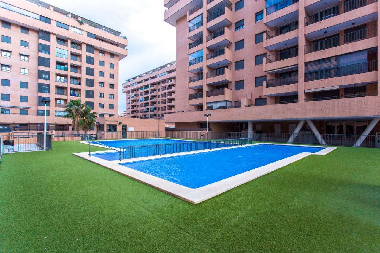 Apartment On The Beach,Pool,Wifi,Garage,Valência Exterior foto